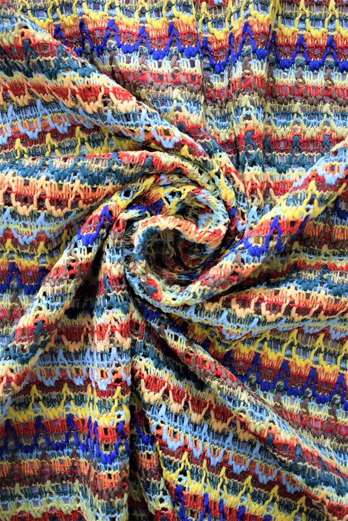 Tissu Crochet Multicolore - Tissus Meter
