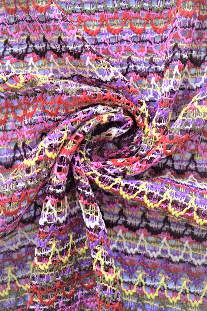 Tissu Crochet Multicolore - Tissus Meter