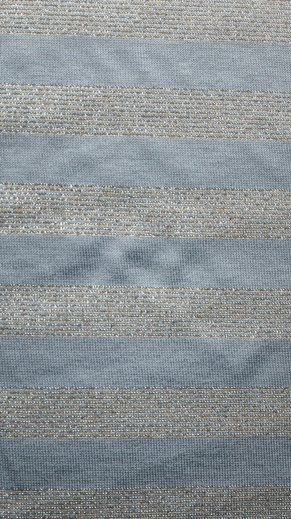 Tissus Maille Rayure Lurex - Tissus Meter